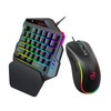 One Handed Gaming Keyboard And Mouse Combo V500 RGB Gaming
