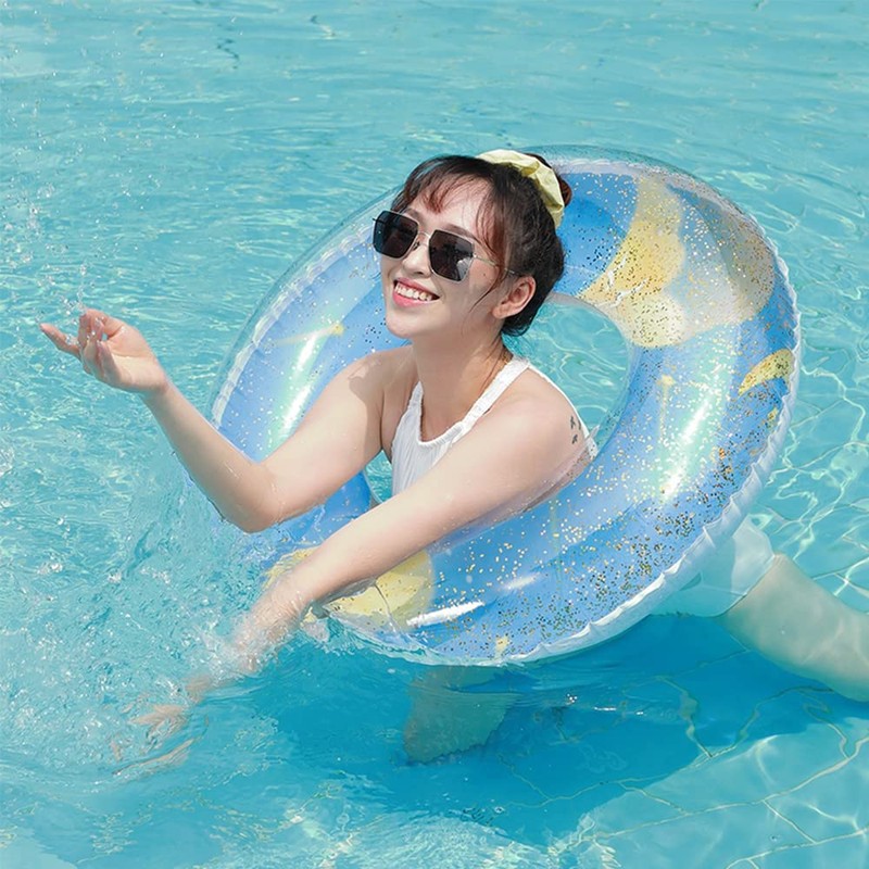 Float Ring for Adults, Exhilarating Float, O-Shaped, Swimming, Beach, Pool,