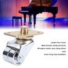 Upright Piano Wheel with Top Plate 360 Degree Rotation Caster