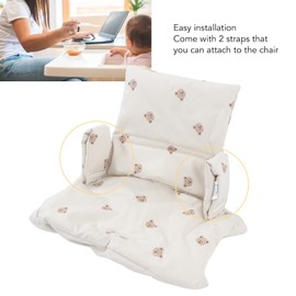 High Chair Seat Cushion, 2 Straps Cartoon Partten Soft High Chair Supporting Cushion for Kitchen (Type 3)