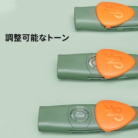 Kazoo Nosing Solo Whistle Music Lovers Kazoo Instrument Aluminum Band Party Accompaniment Whistle 6 Colors (Green)