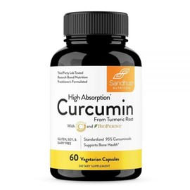 Sandhu's Curcumin C3 Complex with Bioperine 60 Capsules |Highly Absorbed from GMO Free Turmeric Root, Sandhu's Curcumin C with Bioperine 60 Capsules, 1 Count / Sandhu's 바이오페린 60캡슐이 함유된 커큐민 C3 복합체 | GMO 프리 강황 뿌리에서 높은 흡수, Sandhu's 바이오페린 60캡슐이 함유된 커큐민 C, 1개