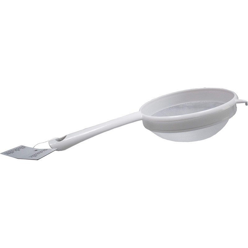 Fackelmann 49241 Sieb, Kunststoff, weiß, 81,8 x 41,2 x 22,7