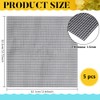 BENECREAT 5 Pcs Fuse Bead Canvas, Black Square PegBoard, Snappix