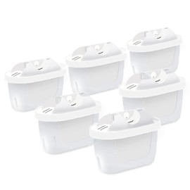 6 Pack Water Filter for All BRITA,Compatible with Brita Maxtra/Mava,Maxtra+, Fit for Mavea,Marella jug Pitcher Replacement Cartridge, Reduce Limescale and Impurities.