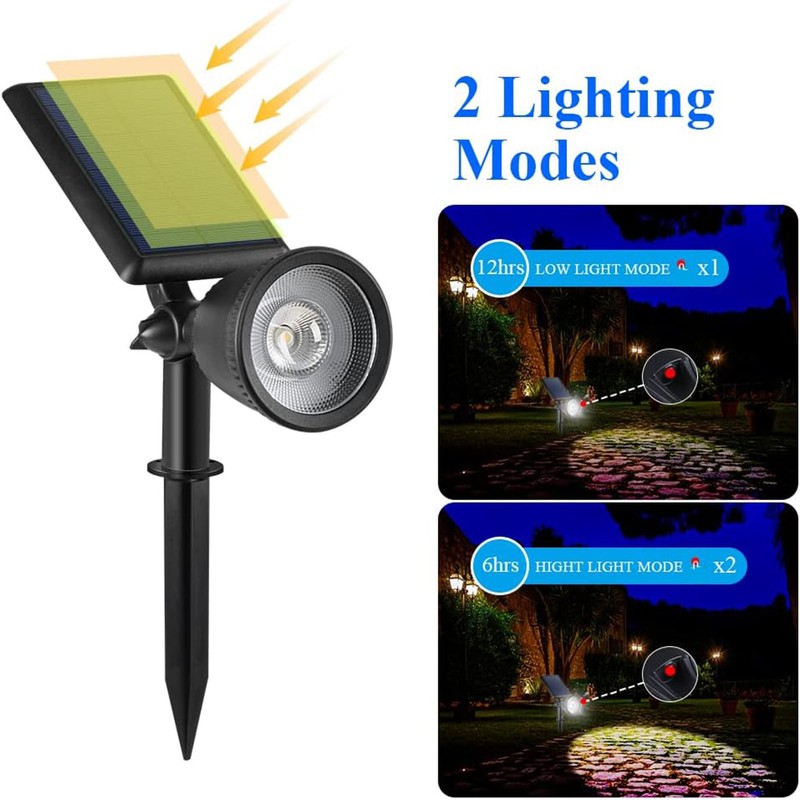 Solar Outdoor Spot Light Easy Installation IP67 Waterproof Solar Powered