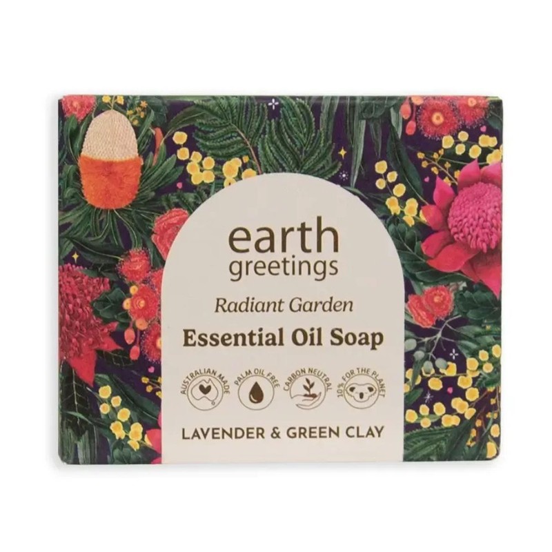 Earth Greetings Essential Oil Soap 120g, Geranium & Pink Clay