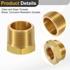 sourcing map 1Pcs 3/4 BSPT Male x 3/8 NPT Female