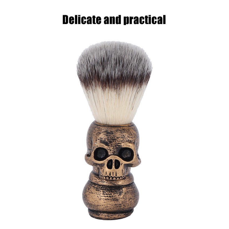 Men's Shaving Brush with Creative Skeleton Shape Handle Facial Beard