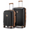 Joyway Luggage Sets 2 Piece PP Hardshell Carry on Suitcase