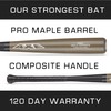 Axe Bat Pro Maple Composite Flared Axe Handle Cupped Wood