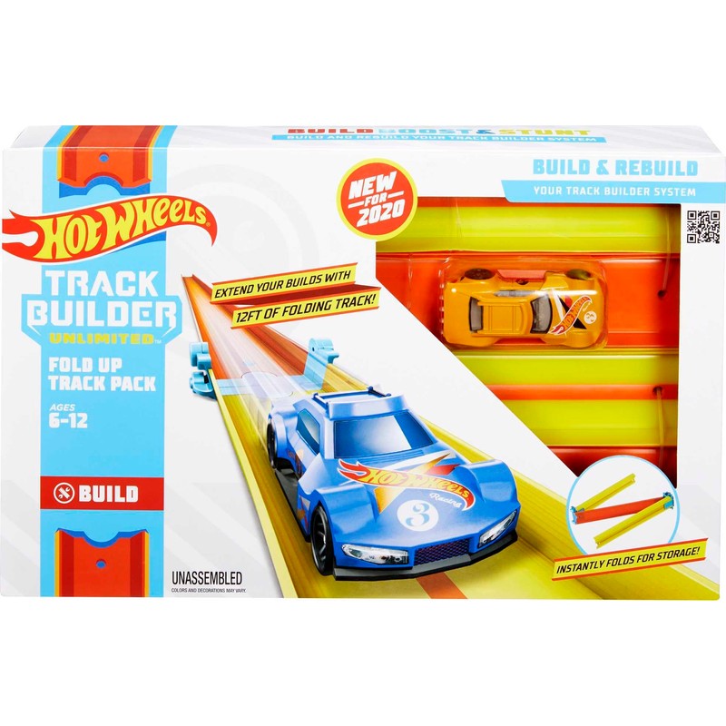 Hot Wheels Track Builder Fold Up Track Pack Assorted