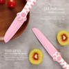 Meowkit 3-piece knife set, Kitchen Knife Set for Cooking, Pink