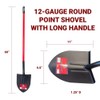 Bully Tools Round Point Heavy Duty Shovel - 12-Gauge Fiberglass