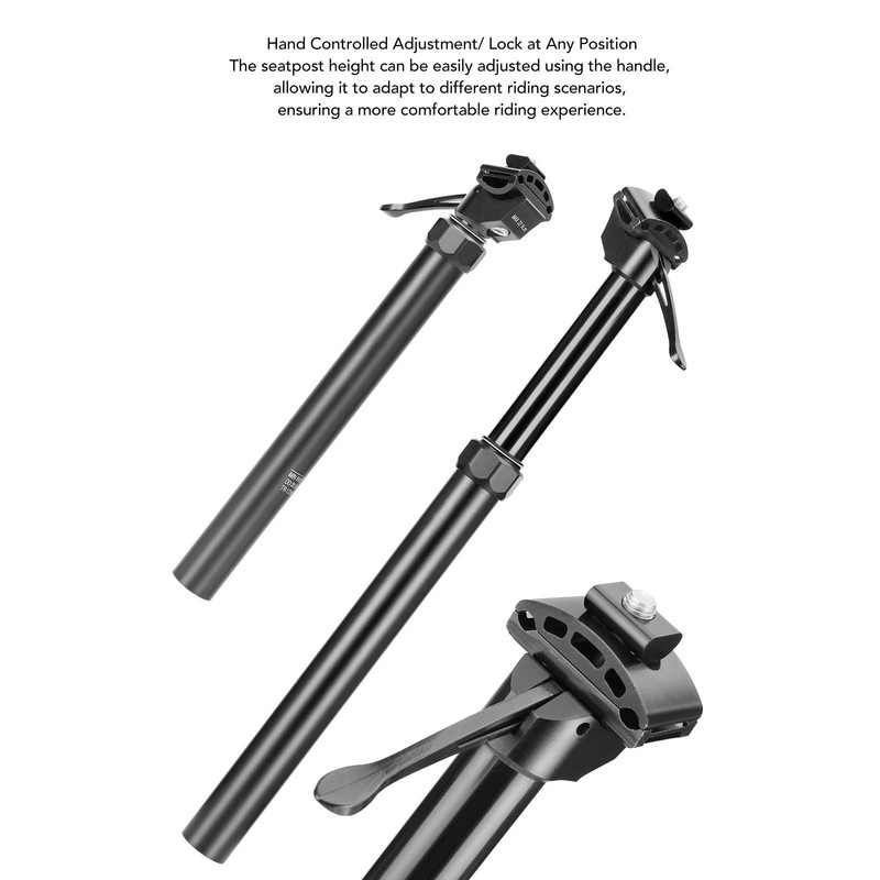 Bike Suspension Seatpost Bicycle Aluminium Alloy Hand Controlled Seat Post