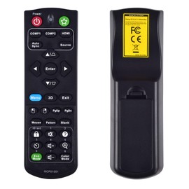 RCP01051 Replacement Remote Fit for Viewsonic Projector RCP01051 PJD5150 PJD7830HDL PJD5151 PJD5253 PJD5255 VS15908 VS15918 VS15903 VS15921 VS15906