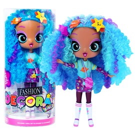 John Adams Decora Girlz | Sticker ‘n’ Style 11" Collectable Fashion Doll - Celestia | Doll features over 75 colourful accessories! | Dolls & Accessories | Ages 4+