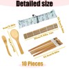 10pcs Sushi Making Kit with Sushi Rolling Mat, Complete DIY