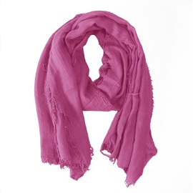 creazioni unique Bamboo Scarf Women's Made in Italy - Spring/Summer Accessory - Bamboo Scarf Women - Scarves & Scarves for Women, fuchsia