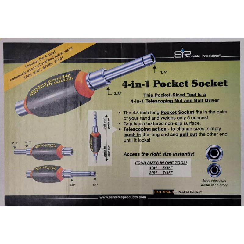 Sensible Products- Pocket Socket 4-in-1 (Pocket Socket 4-in-1)