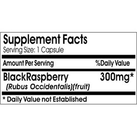 Black Raspberry 300mg // 90 Capsules // Pure // by PureControl Supplements