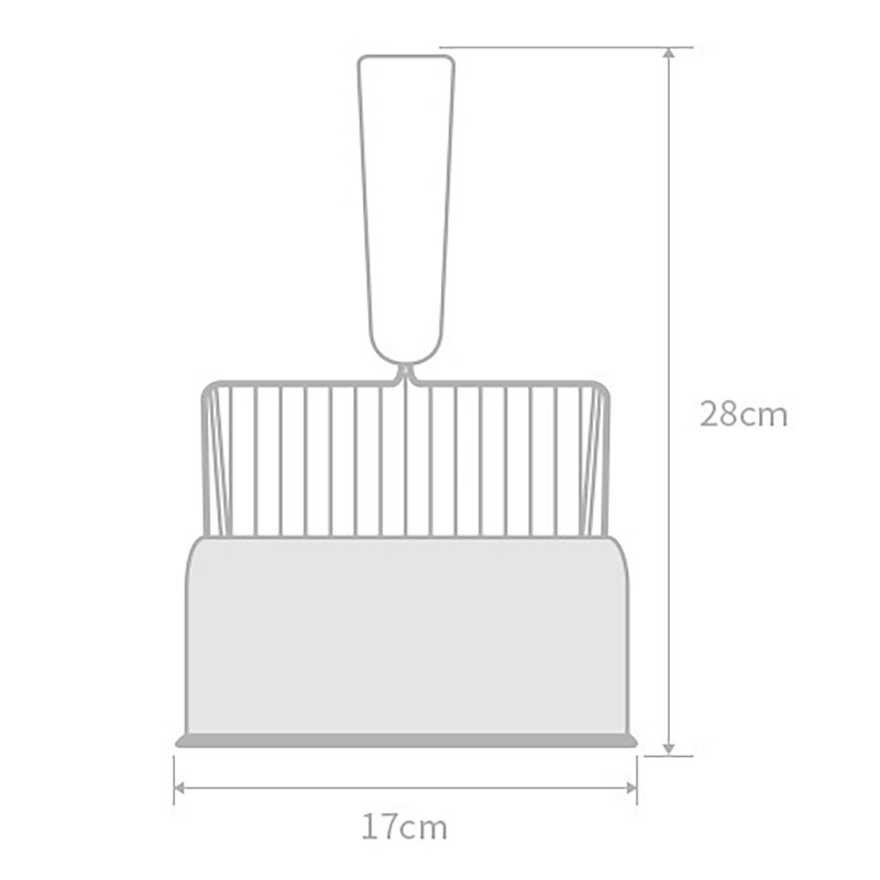 Cat Litter Scoop Kitty Metal Scooper with Deep Shovel Long