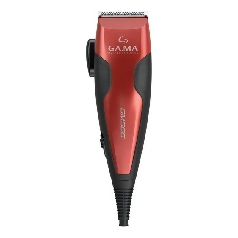 Cortadora De Pelo Gm566 Clipper Magnetico 13 Piezas Rojo