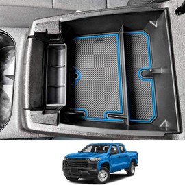 CDEFG for 2023-2026 Colorado Canyon Center Console Organizer Tray for 2023-2025 2026 Chevy Colorado/GMC Canyon Accessories Middle Console Organizer Armrest Storage Box