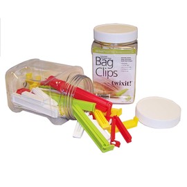 Linden Sweden Twixitit! - Juego de 27 clips para bolsas para mantener los alimentos frescos, evitar derrames, ideales para almacenamiento y organización, aptos para microondas, congelador y lavaplatos, sin BPA