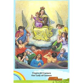 Set of Six Our Lady of Carmen Postcards - Set de 6 Postales de la Virgen del Carmen