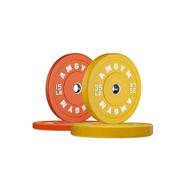 AMGYM Color Olympic Bumper Plate, Weights Plates, Bumper Weight Plate,