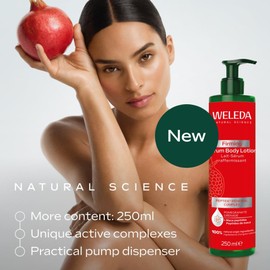 Weleda Firming Serum Body Lotion with Pomegranate, Body Moisturiser with Maca-Peptide, Moisturising Cream For Men & Women, 100% Certified Natural, Organic, Vegan, 250ml