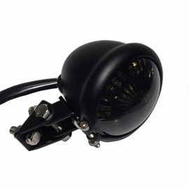 YIBO Motorcycle Red 12V LED Adjustable Cafe Racer Style Stop Tail Light Bike Brake Rear Lamp for Chopper (Smoke)