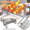 Portable Fire Pit for Camping Small Barbecue Grill Stainless Steel