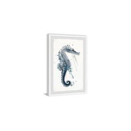HomeStock Artisanal Abode Mysterious Seahorse Framed Painting Print, Contemporary Wall Decor: Abstract, Digital Art Prints, and Modern Styles for Your Home