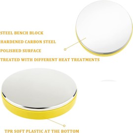 Steel Bench Block and Metal Stamping Hammer Kit, Jewelry Metal Stamping Tools for Jewelry Making & Metal Stamping