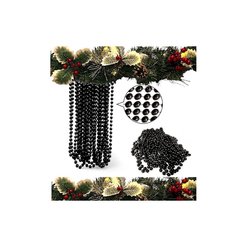 10m Christmas Bead Garland, Luxury Christmas Tree & Room Decoration,