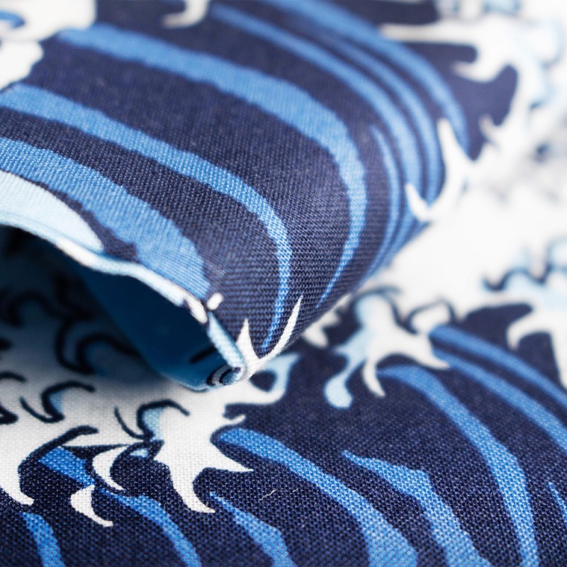 Yamamotojin Bandana - Japan Bandana The Great Wave, blue