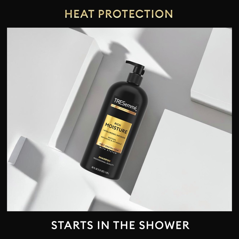 TRESemmé Rich Moisture Hydrating Shampoo with Pump for Dry Hair