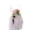 C-81 Headband with Colourful Artificial Flowers White Branches Forest Fairy