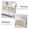 Hohopeti 2pcs Multi-functional Drawer Storage Box Clear Organizer for Jewelry