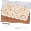 Baluue Earring Display Stand Beech Wood Earring Card Holder for