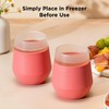 Rabbit Wine Freezable Glasses Chillable Stemless Wine Glasses, Freeze to