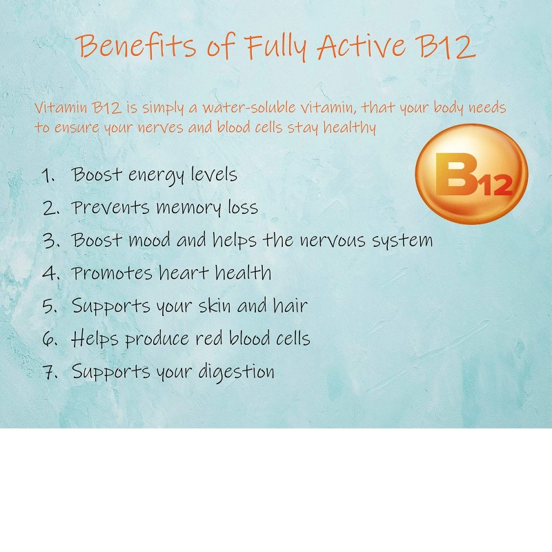 Doctor's Best Fully Active B12 180 Count Supports Memory Mood