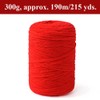 NOTIONSLAND Chunky Chenille Knitting Crochet Yarn (Red, 300g)
