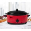 NESCO 4816-12, Roaster Oven with Porcelain Cookwell, Red, 6 quart,