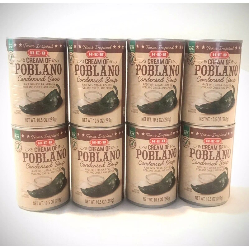HEB NEW! HEB Cream of Poblano Condensed Soups 10.5OZ Smokey