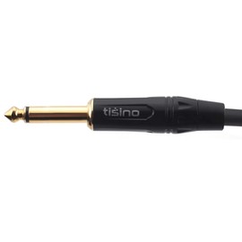 Tisino Female XLR to 6.35mm TS Mono Jack Unbalanced Microphone Cable Microphone Cable for Dynamic Microphone