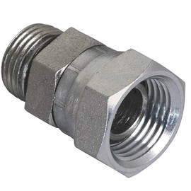 Apache 39005875 5/8" Male O-Ring Boss x 1/2" Female Pipe Swivel Hydraulic Adapter (Style 6900)