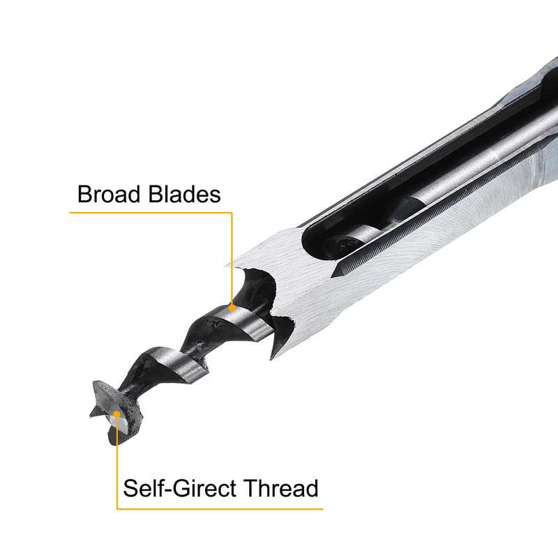 sourcing map Square Hole Drill Bit for Wood 15mm Hollow